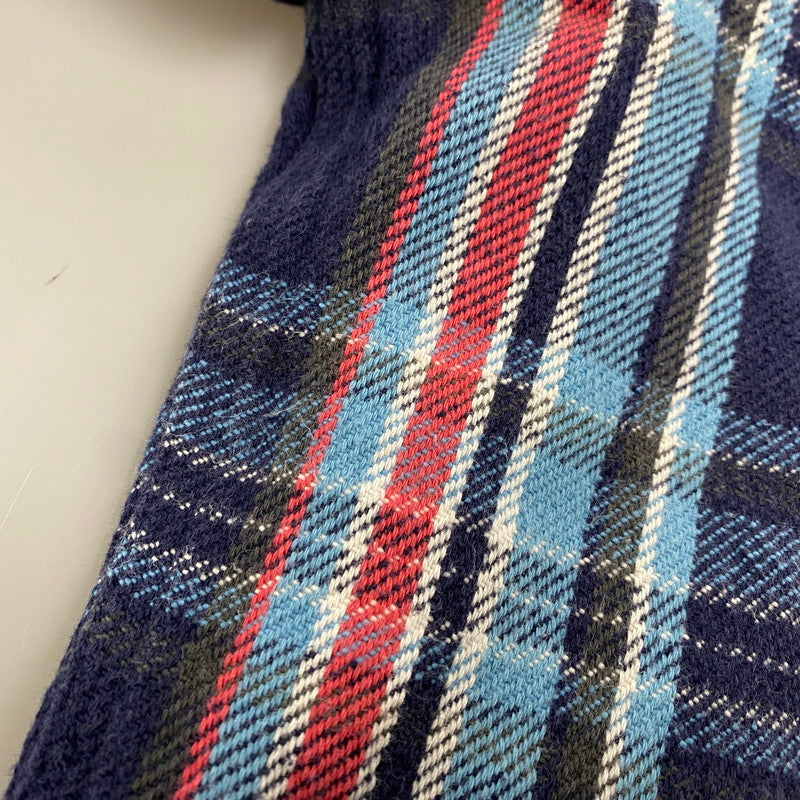 【中古品】【メンズ】 90S THERMAL LINER FLANNEL CHECK HOODIE SHIRT サーマル ライナー フランネル チェック フーディー シャツ トップス 長袖 146-260325-cs-07-izu サイズ：L カラー：マルチ 万代Net店