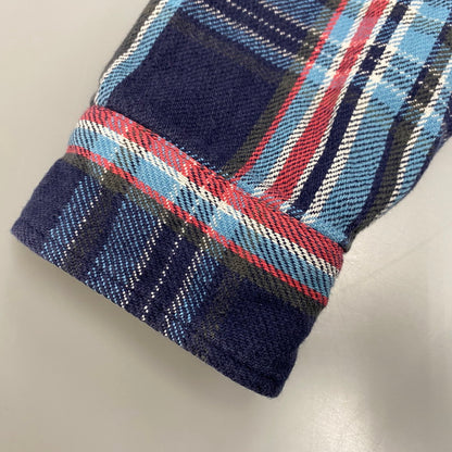 【中古品】【メンズ】 90S THERMAL LINER FLANNEL CHECK HOODIE SHIRT サーマル ライナー フランネル チェック フーディー シャツ トップス 長袖 146-260325-cs-07-izu サイズ：L カラー：マルチ 万代Net店