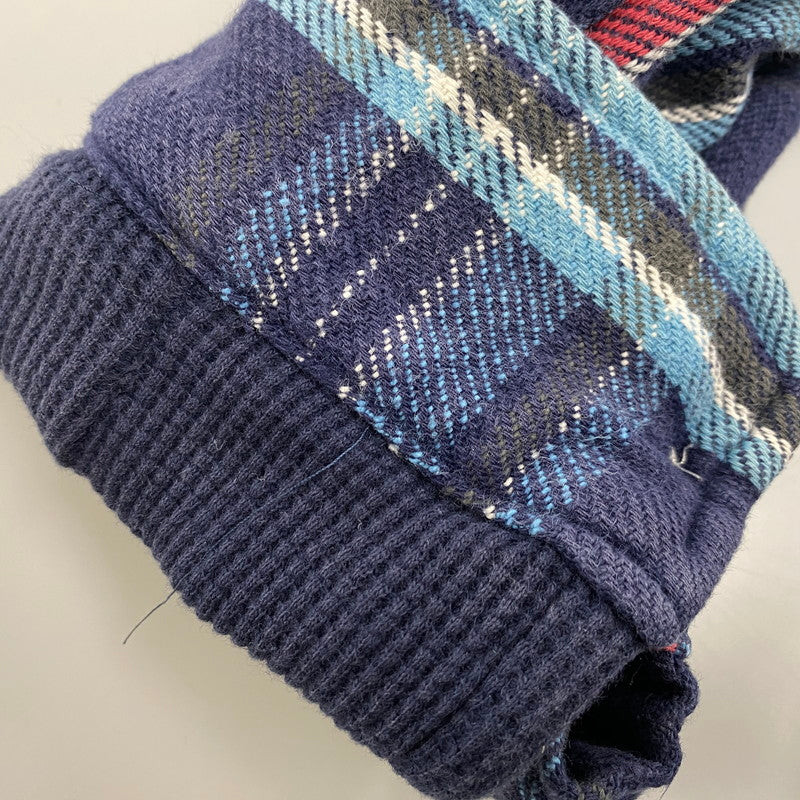 【中古品】【メンズ】 90S THERMAL LINER FLANNEL CHECK HOODIE SHIRT サーマル ライナー フランネル チェック フーディー シャツ トップス 長袖 146-260325-cs-07-izu サイズ：L カラー：マルチ 万代Net店