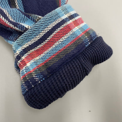 【中古品】【メンズ】 90S THERMAL LINER FLANNEL CHECK HOODIE SHIRT サーマル ライナー フランネル チェック フーディー シャツ トップス 長袖 146-260325-cs-07-izu サイズ：L カラー：マルチ 万代Net店