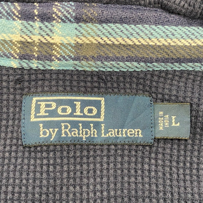 【中古品】【メンズ】 90S THERMAL LINER FLANNEL CHECK HOODIE SHIRT サーマル ライナー フランネル チェック フーディー シャツ トップス 長袖 146-260325-cs-07-izu サイズ：L カラー：マルチ 万代Net店