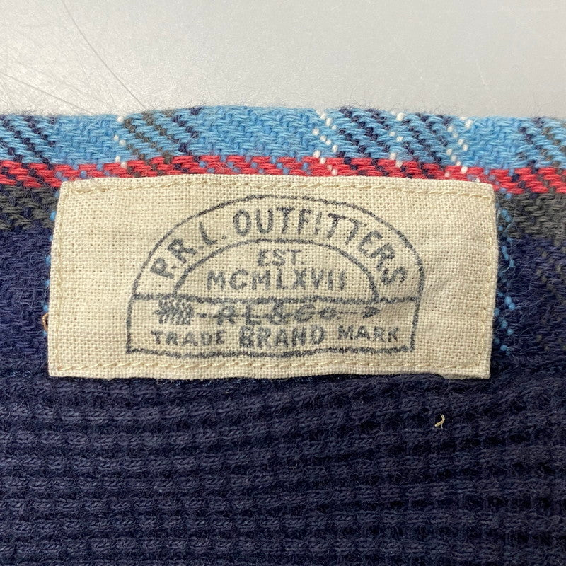 【中古品】【メンズ】 90S THERMAL LINER FLANNEL CHECK HOODIE SHIRT サーマル ライナー フランネル チェック フーディー シャツ トップス 長袖 146-260325-cs-07-izu サイズ：L カラー：マルチ 万代Net店