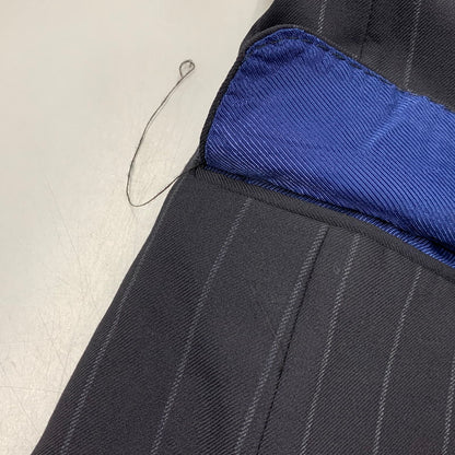 【現状渡し品】【メンズ】 MARKS&SPENCER マークス&スペンサー SARTORIAL WOOL STRIPE TAILORED JACKET ストライプ テーラードジャケット UK製 146-260326-as-13-izu サイズ：38S カラー：ブラック系 万代Net店