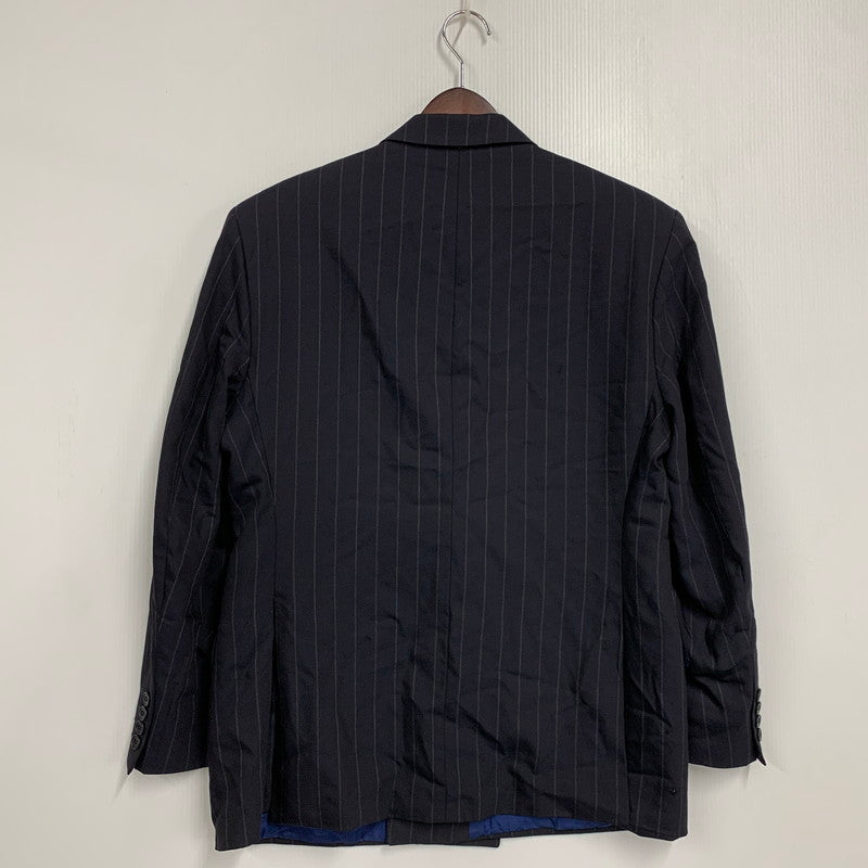 【現状渡し品】【メンズ】 MARKS&SPENCER マークス&スペンサー SARTORIAL WOOL STRIPE TAILORED JACKET ストライプ テーラードジャケット UK製 146-260326-as-13-izu サイズ：38S カラー：ブラック系 万代Net店