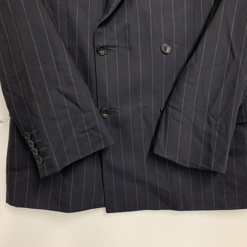 【現状渡し品】【メンズ】 MARKS&SPENCER マークス&スペンサー SARTORIAL WOOL STRIPE TAILORED JACKET ストライプ テーラードジャケット UK製 146-260326-as-13-izu サイズ：38S カラー：ブラック系 万代Net店