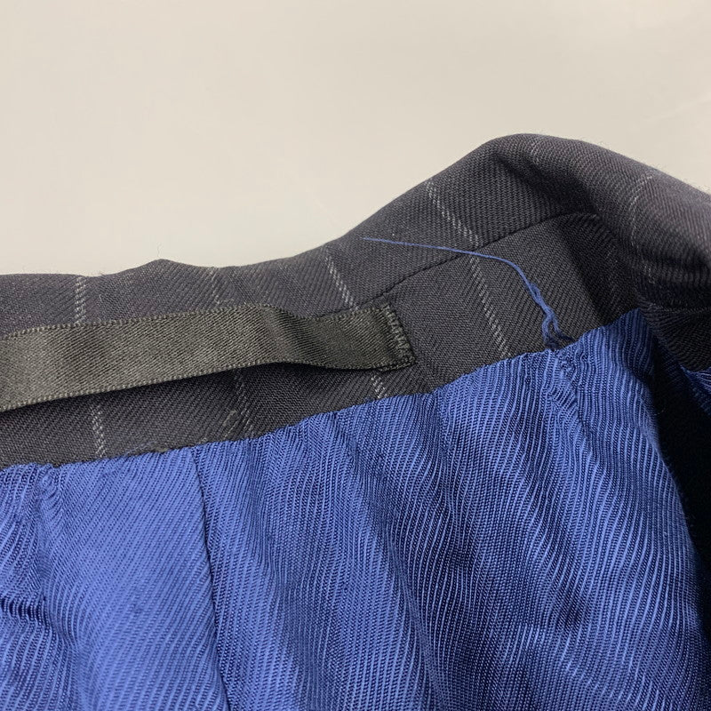 【現状渡し品】【メンズ】 MARKS&SPENCER マークス&スペンサー SARTORIAL WOOL STRIPE TAILORED JACKET ストライプ テーラードジャケット UK製 146-260326-as-13-izu サイズ：38S カラー：ブラック系 万代Net店