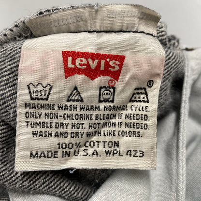 【中古品】【メンズ】 Levi's リーバイス 501 BLACK DENIM PANTS 501-0608 ブラックデニムパンツ USA製 刻印680 先染め ジーンズ ボトムス 157-260323-as-07-izu サイズ：36×32 カラー：ブラック 万代Net店