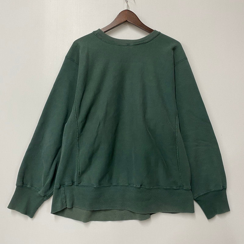 【中古品】【メンズ】 トリコタグ後期 USA製 80’S WILLIAM&MARY REVERSWEAVE CREWNECK リバースウィーブ クルーネック トップス 長袖 146-260325-cs-04-izu サイズ：L カラー：グリーン 万代Net店