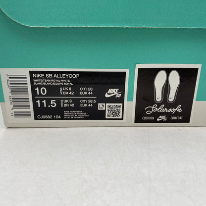 【中古美品】【メンズ】 ALLEYOOP CJ0882-104 アリウープ スニーカー シューズ 靴 160-260327-as-10-izu サイズ：28cm カラー：WHITE/TEAM ROYAL-WHITE 万代Net店