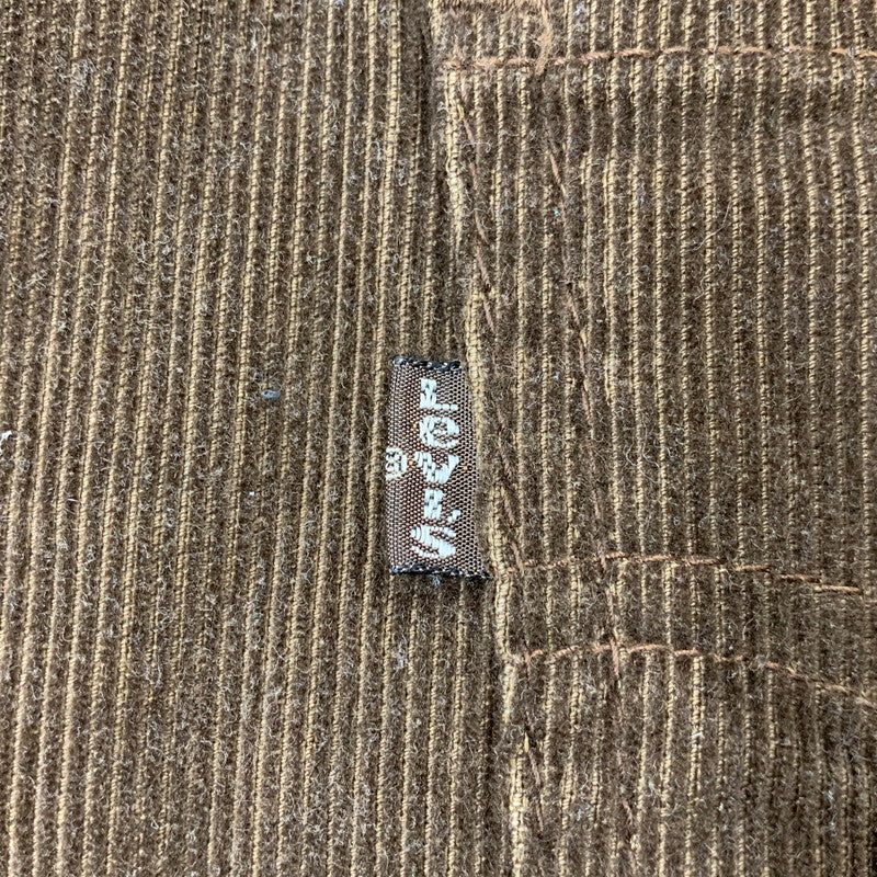 【中古品】【メンズ】 CORDUROY BOA VEST コーデュロイ ボア ベスト USA製 146-260326-as-15-izu サイズ：XL カラー：ブラウン 万代Net店