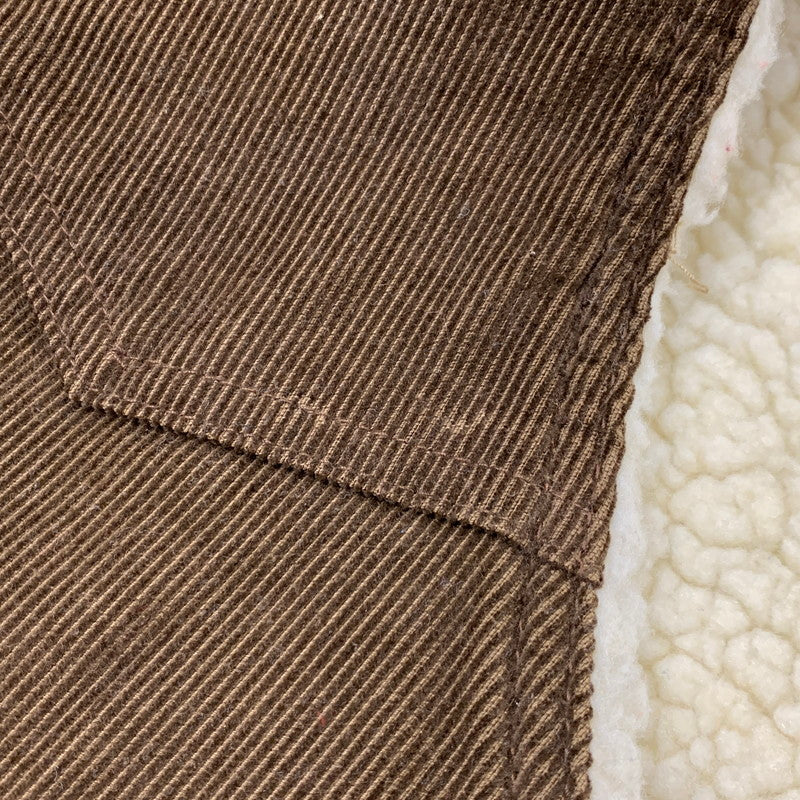 【中古品】【メンズ】 CORDUROY BOA VEST コーデュロイ ボア ベスト USA製 146-260326-as-15-izu サイズ：XL カラー：ブラウン 万代Net店