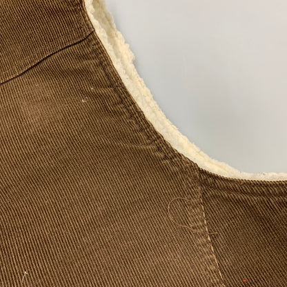 【中古品】【メンズ】 CORDUROY BOA VEST コーデュロイ ボア ベスト USA製 146-260326-as-15-izu サイズ：XL カラー：ブラウン 万代Net店