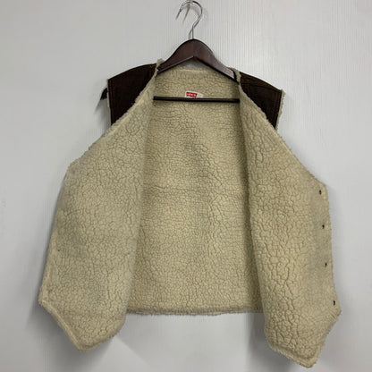 【中古品】【メンズ】 CORDUROY BOA VEST コーデュロイ ボア ベスト USA製 146-260326-as-15-izu サイズ：XL カラー：ブラウン 万代Net店