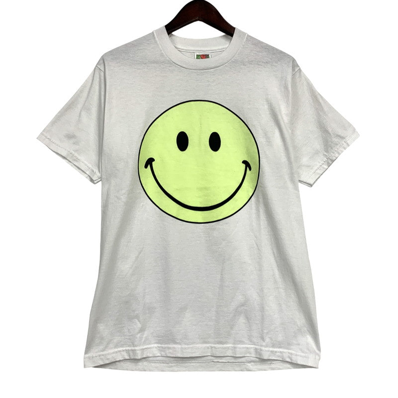【中古品】【メンズ】 FRUIT OF THE LOOM フルーツ オブ ザルーム ドミニカ製 SMILEY FACE TEE スマイリー フェイス 半袖Tシャツ トップス 146-260327-yn-03-izu サイズ：M カラー：ホワイト 万代Net店