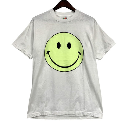 【中古品】【メンズ】 FRUIT OF THE LOOM フルーツ オブ ザルーム ドミニカ製 SMILEY FACE TEE スマイリー フェイス 半袖Tシャツ トップス 146-260327-yn-03-izu サイズ：M カラー：ホワイト 万代Net店