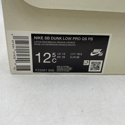 【中古品】【キッズ】 NIKE SB ナイキエスビー × THE POWERPUFF GIRLS パワーパフガールズ DUNK LOW PRO QS PS FZ3351-600 ダンク ロー プロ QS PS スニーカー 靴 166-260323-as-15-izu サイズ：18.5cm カラー：LOTUS PINK/MAGMA ORANGE-ORANGE 万代Net店