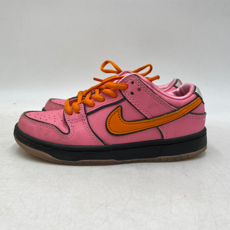 【中古品】【キッズ】 NIKE SB ナイキエスビー × THE POWERPUFF GIRLS パワーパフガールズ DUNK LOW PRO QS PS FZ3351-600 ダンク ロー プロ QS PS スニーカー 靴 166-260323-as-15-izu サイズ：18.5cm カラー：LOTUS PINK/MAGMA ORANGE-ORANGE 万代Net店