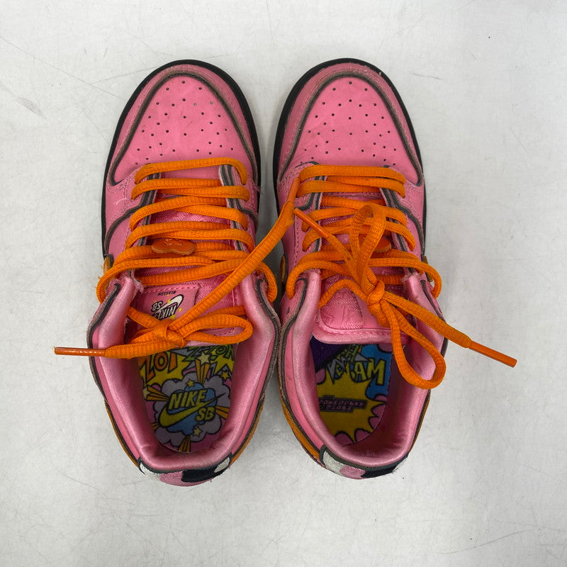 【中古品】【キッズ】 NIKE SB ナイキエスビー × THE POWERPUFF GIRLS パワーパフガールズ DUNK LOW PRO QS PS FZ3351-600 ダンク ロー プロ QS PS スニーカー 靴 166-260323-as-15-izu サイズ：18.5cm カラー：LOTUS PINK/MAGMA ORANGE-ORANGE 万代Net店