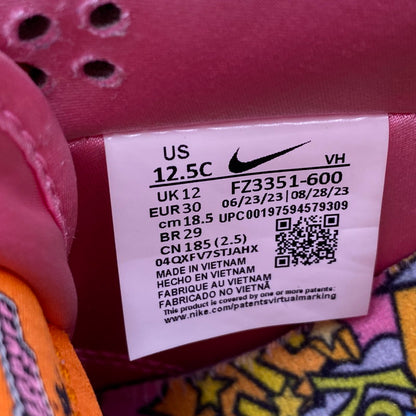 【中古品】【キッズ】 NIKE SB ナイキエスビー × THE POWERPUFF GIRLS パワーパフガールズ DUNK LOW PRO QS PS FZ3351-600 ダンク ロー プロ QS PS スニーカー 靴 166-260323-as-15-izu サイズ：18.5cm カラー：LOTUS PINK/MAGMA ORANGE-ORANGE 万代Net店