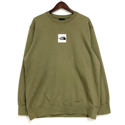 【中古品】【メンズ】 NT12502Z CENTER SQUARE LOGO CREWNECK SWEAT センター スクエア ロゴ クルーネック スウェット トップス 144-260327-yn-05-izu サイズ：XL カラー：カーキ 万代Net店