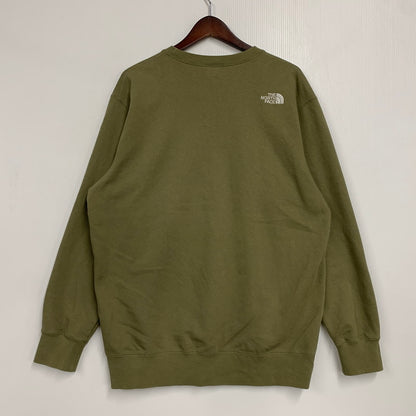 【中古品】【メンズ】 NT12502Z CENTER SQUARE LOGO CREWNECK SWEAT センター スクエア ロゴ クルーネック スウェット トップス 144-260327-yn-05-izu サイズ：XL カラー：カーキ 万代Net店