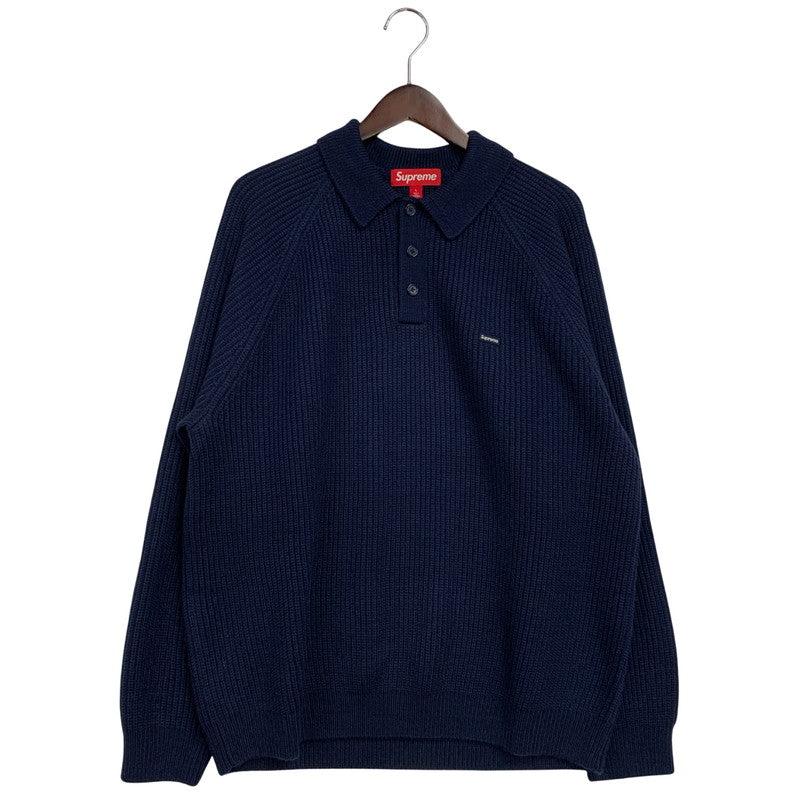 【中古品】【メンズ】 25FW SMALL BOX POLO SWEATER スモール ボックス ポロ セーター トップス 長袖 149-260325-cs-12-izu サイズ：L カラー：ネイビー 万代Net店