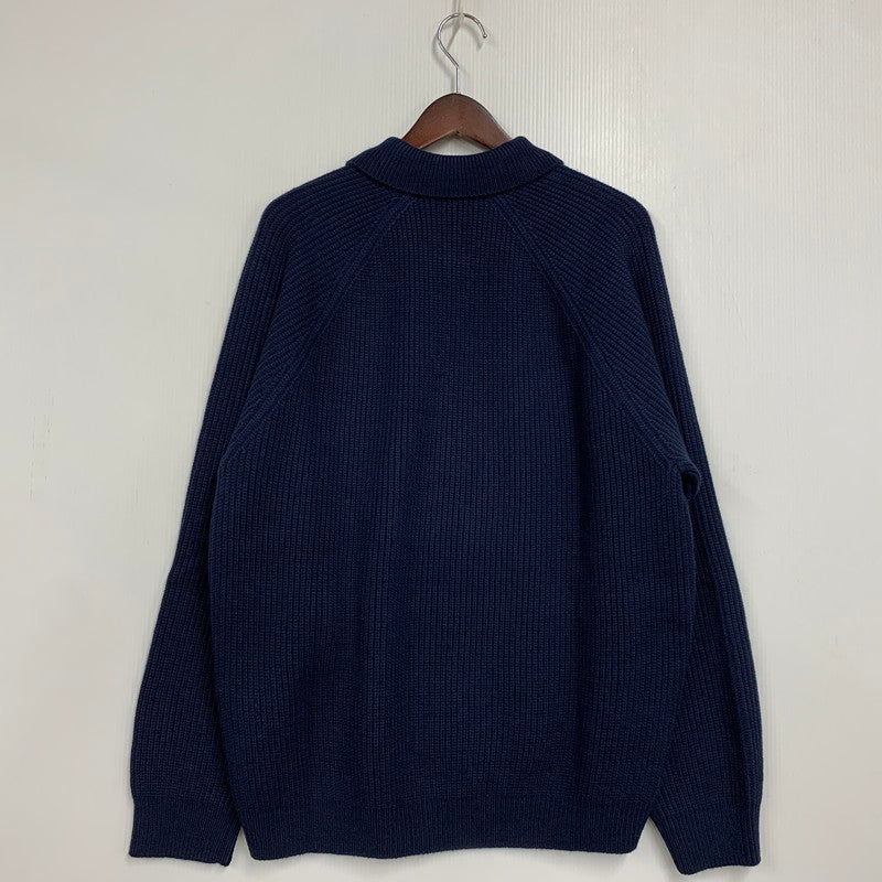 【中古品】【メンズ】 25FW SMALL BOX POLO SWEATER スモール ボックス ポロ セーター トップス 長袖 149-260325-cs-12-izu サイズ：L カラー：ネイビー 万代Net店