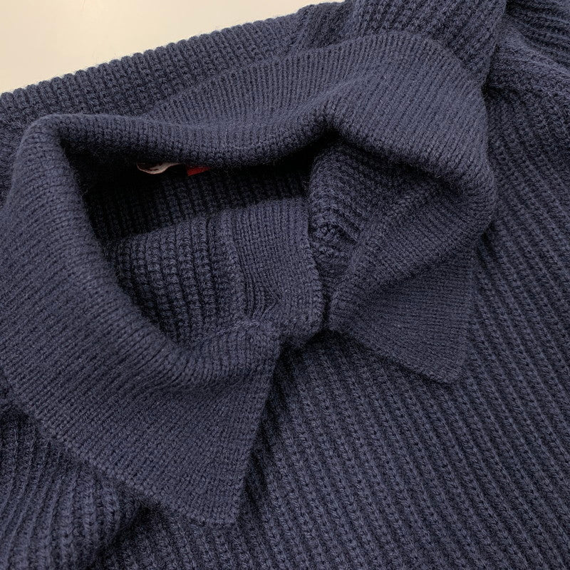 【中古品】【メンズ】 25FW SMALL BOX POLO SWEATER スモール ボックス ポロ セーター トップス 長袖 149-260325-cs-12-izu サイズ：L カラー：ネイビー 万代Net店