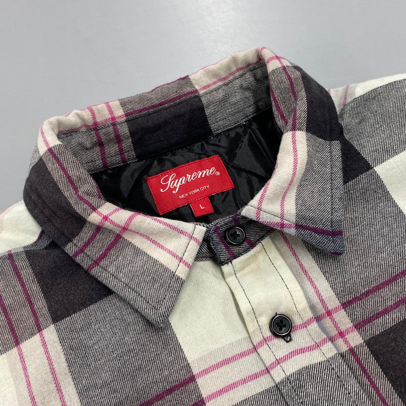 【中古品】【メンズ】 20FW QUILTED FLANNEL SHIRT キルティング フランネル シャツ トップス 長袖 149-260325-cs-08-izu サイズ：L カラー：マルチ 万代Net店