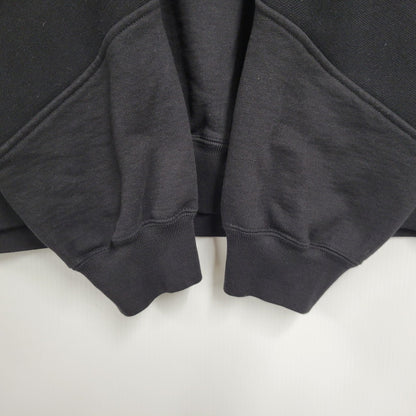 【中古品】【メンズ】 Supreme シュプリーム BIG LOGO JACQUARD HOODED SWEATSHIRT ビッグロゴ ジャガード フーデッド スウェットシャツ パーカー 149-260323-as-05-izu サイズ：L カラー：ブラック 万代Net店