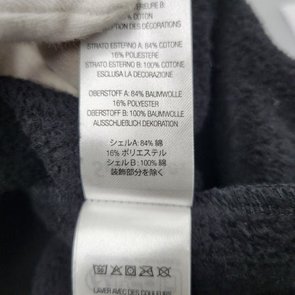 【中古品】【メンズ】 Supreme シュプリーム BIG LOGO JACQUARD HOODED SWEATSHIRT ビッグロゴ ジャガード フーデッド スウェットシャツ パーカー 149-260323-as-05-izu サイズ：L カラー：ブラック 万代Net店