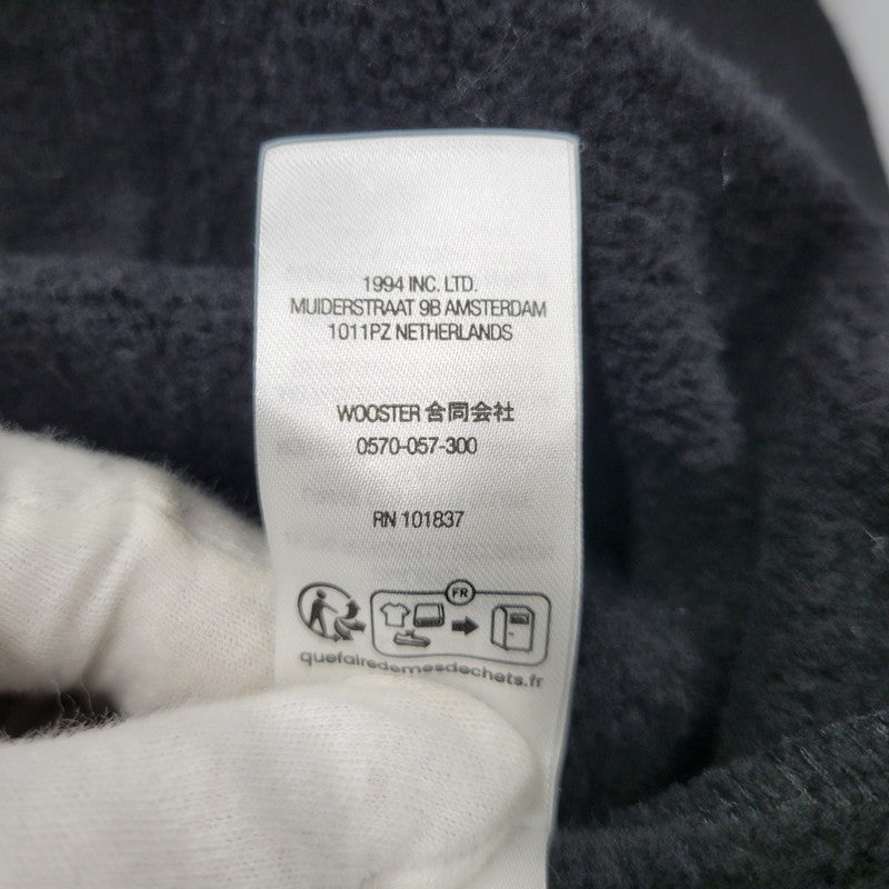 【中古品】【メンズ】 Supreme シュプリーム BIG LOGO JACQUARD HOODED SWEATSHIRT ビッグロゴ ジャガード フーデッド スウェットシャツ パーカー 149-260323-as-05-izu サイズ：L カラー：ブラック 万代Net店