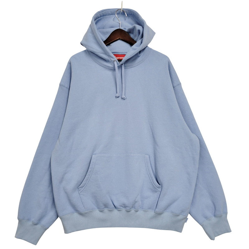 【中古品】【メンズ】 SATIN APPLIQUE HOODED SWEATSHIRT サテンアップリケ フーデッド スウェットシャツ パーカー 149-260323-as-04-izu サイズ：L カラー：ブルー 万代Net店