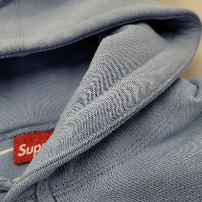【中古品】【メンズ】 SATIN APPLIQUE HOODED SWEATSHIRT サテンアップリケ フーデッド スウェットシャツ パーカー 149-260323-as-04-izu サイズ：L カラー：ブルー 万代Net店