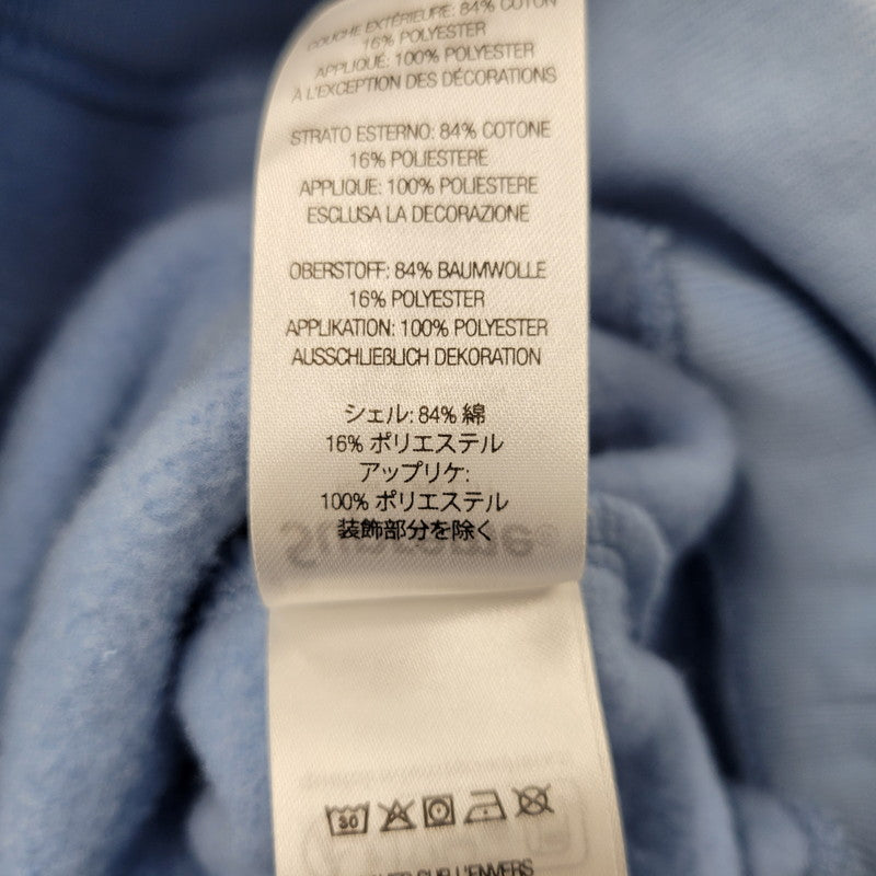 【中古品】【メンズ】 SATIN APPLIQUE HOODED SWEATSHIRT サテンアップリケ フーデッド スウェットシャツ パーカー 149-260323-as-04-izu サイズ：L カラー：ブルー 万代Net店