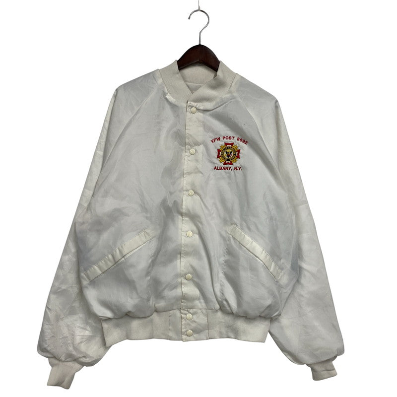 【中古品】【メンズ】 KING LOUIE キングルーイ USA製 70-80S NYLON BLOUSON JACKET ナイロン ブルゾン ジャケット アウター 146-260330-cs-20-izu サイズ：L カラー：ホワイト 万代Net店