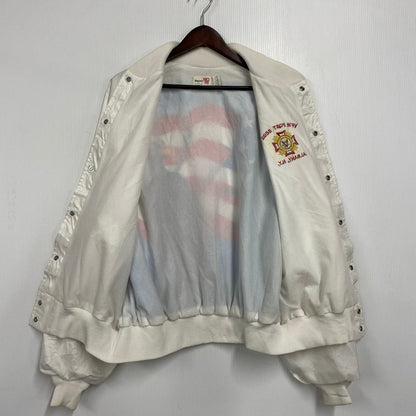 【中古品】【メンズ】 KING LOUIE キングルーイ USA製 70-80S NYLON BLOUSON JACKET ナイロン ブルゾン ジャケット アウター 146-260330-cs-20-izu サイズ：L カラー：ホワイト 万代Net店