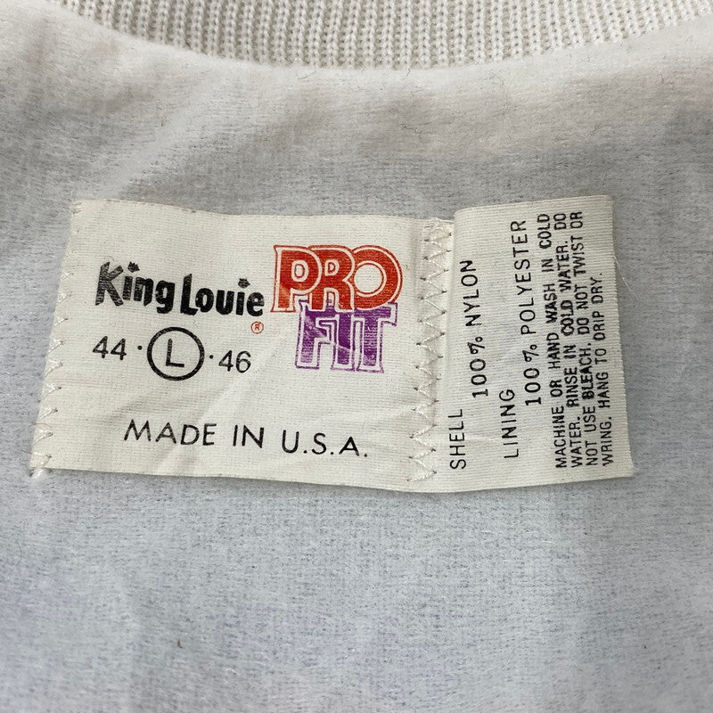 【中古品】【メンズ】 KING LOUIE キングルーイ USA製 70-80S NYLON BLOUSON JACKET ナイロン ブルゾン ジャケット アウター 146-260330-cs-20-izu サイズ：L カラー：ホワイト 万代Net店
