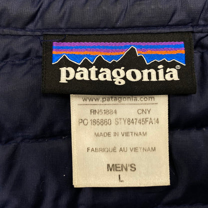 【中古品】【メンズ】 patagonia パタゴニア DOWN SWEATER 84745FA14 ダウンセーター ジャケット 144-260323-as-11-izu サイズ：L カラー：ネイビー 万代Net店