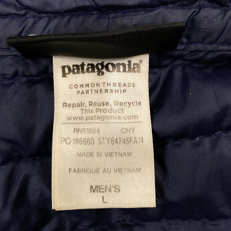 【中古品】【メンズ】 patagonia パタゴニア DOWN SWEATER 84745FA14 ダウンセーター ジャケット 144-260323-as-11-izu サイズ：L カラー：ネイビー 万代Net店
