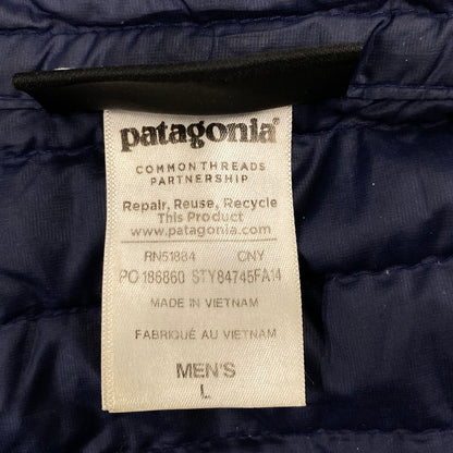 【中古品】【メンズ】 patagonia パタゴニア DOWN SWEATER 84745FA14 ダウンセーター ジャケット 144-260323-as-11-izu サイズ：L カラー：ネイビー 万代Net店