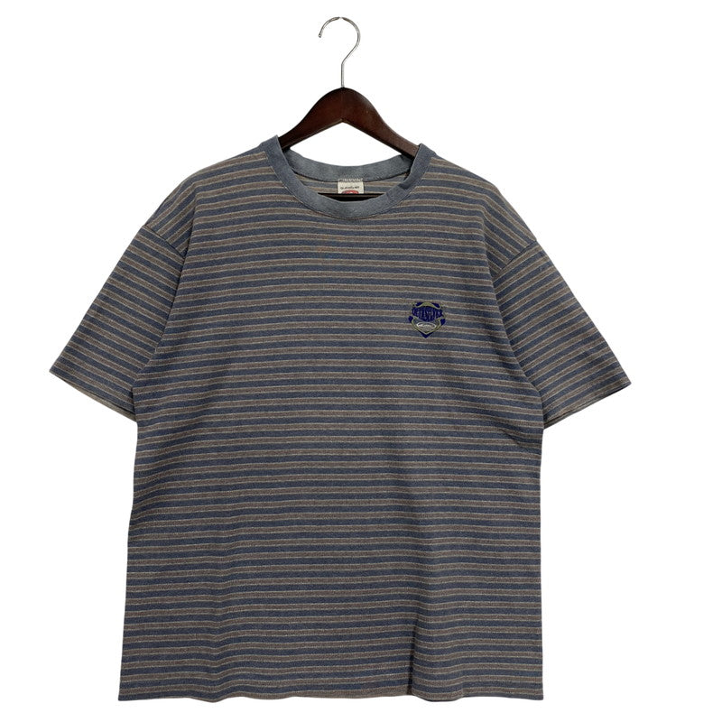 【中古品】【メンズ】 90’S USA製 BORDER SS TEE ボーダー ショートスリーブ ティー トップス 半袖 146-260330-cs-15-izu サイズ：L カラー：ブルー系 万代Net店