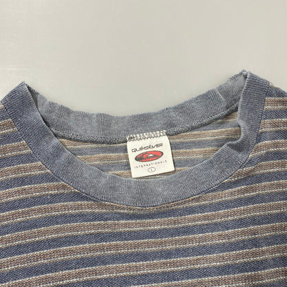 【中古品】【メンズ】 90’S USA製 BORDER SS TEE ボーダー ショートスリーブ ティー トップス 半袖 146-260330-cs-15-izu サイズ：L カラー：ブルー系 万代Net店