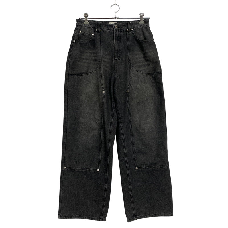 【中古品】【メンズ】 FTW エフティーダブリュー FT001052BW DOUBLE KNEE DENIM PANTS ダブル ニー デニム パンツ ボトムス ズボン 158-260330-cs-12-izu サイズ：M カラー：ブラック 万代Net店