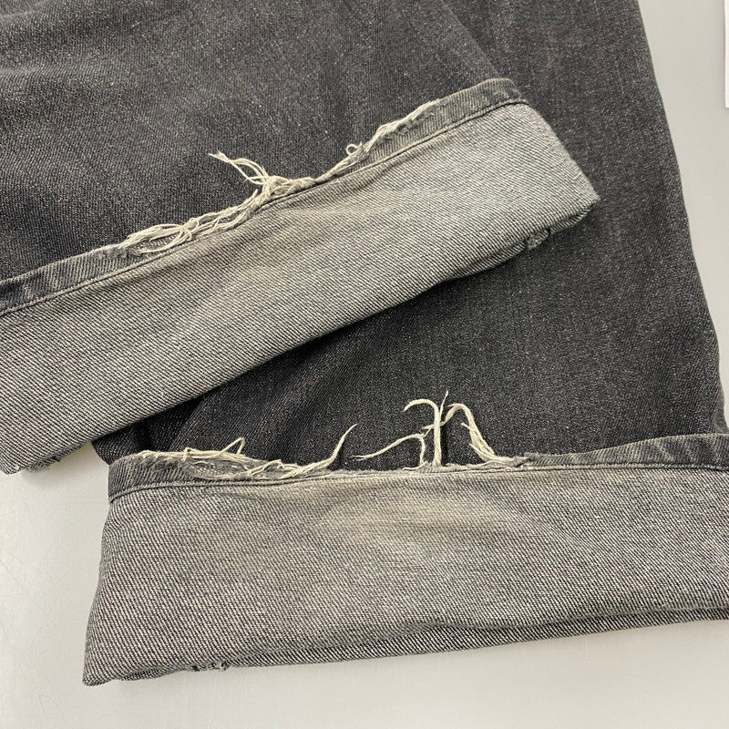 【中古品】【メンズ】 FTW エフティーダブリュー FT001052BW DOUBLE KNEE DENIM PANTS ダブル ニー デニム パンツ ボトムス ズボン 158-260330-cs-12-izu サイズ：M カラー：ブラック 万代Net店