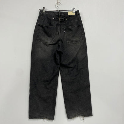 【中古品】【メンズ】 FTW エフティーダブリュー FT001052BW DOUBLE KNEE DENIM PANTS ダブル ニー デニム パンツ ボトムス ズボン 158-260330-cs-12-izu サイズ：M カラー：ブラック 万代Net店