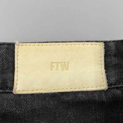 【中古品】【メンズ】 FTW エフティーダブリュー FT001052BW DOUBLE KNEE DENIM PANTS ダブル ニー デニム パンツ ボトムス ズボン 158-260330-cs-12-izu サイズ：M カラー：ブラック 万代Net店
