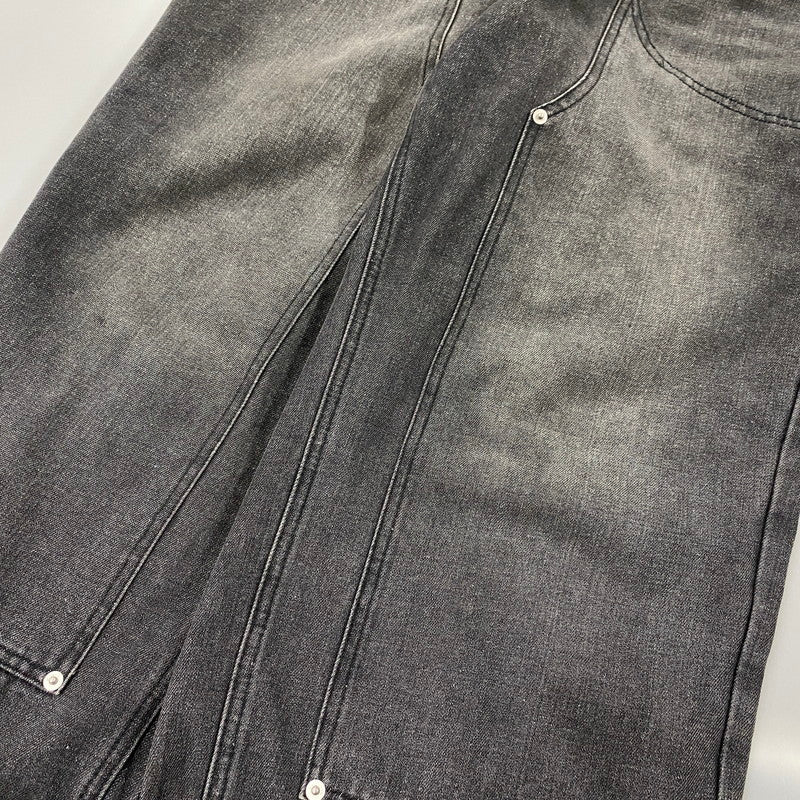 【中古品】【メンズ】 FTW エフティーダブリュー FT001052BW DOUBLE KNEE DENIM PANTS ダブル ニー デニム パンツ ボトムス ズボン 158-260330-cs-12-izu サイズ：M カラー：ブラック 万代Net店
