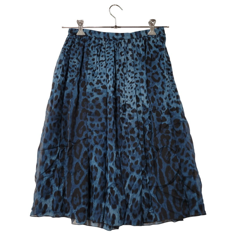【中古品】【レディース】 LEOPARD SKIRT レオパード スカート 171-260330-as-06-izu サイズ：42 カラー：ブルー 万代Net店