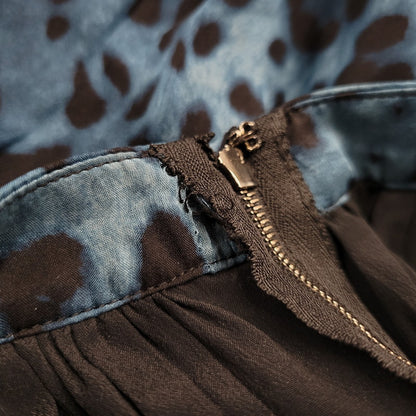 【中古品】【レディース】 LEOPARD SKIRT レオパード スカート 171-260330-as-06-izu サイズ：42 カラー：ブルー 万代Net店